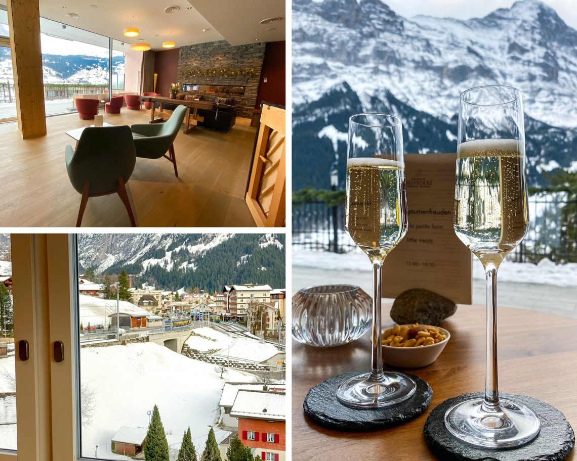 Hotel Belvedere Grindelwald Suíça looby e vista