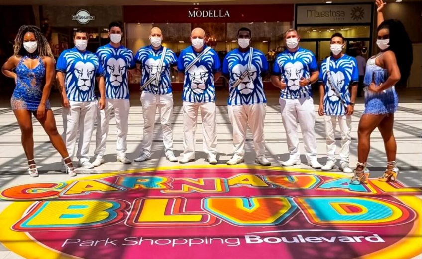 Carnaval em Curitiba - Park Shopping Boulevard recebe passistas da Mocidade Azul