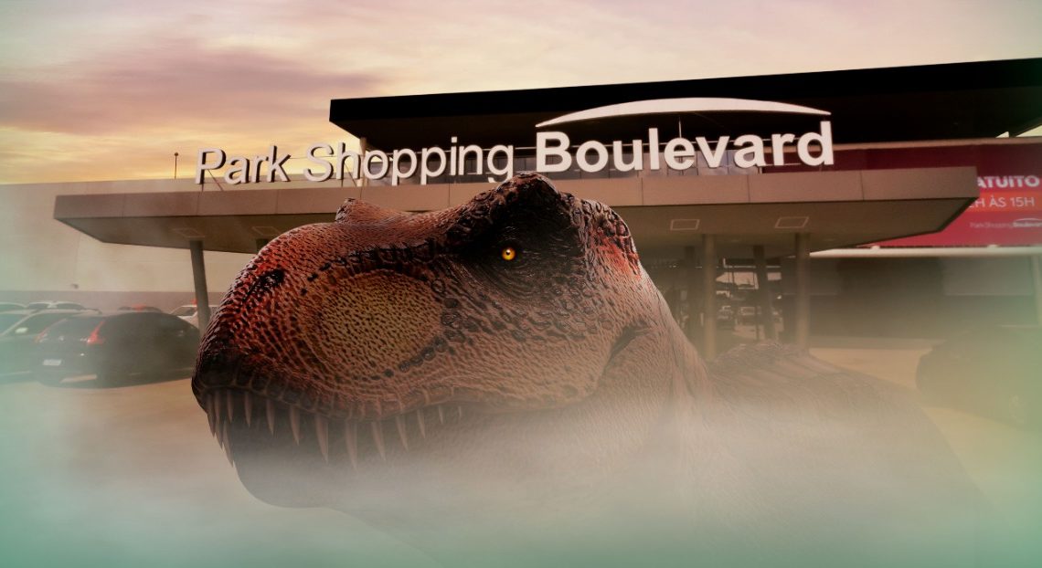 Shopping Boulevard inaugura Parque dos Dinossauros no feriado